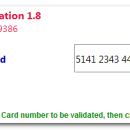 Credit Card Validator screenshot