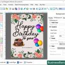 Digital Birthday Card Printing Software screenshot