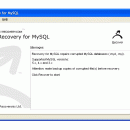 Recovery for MySQL screenshot