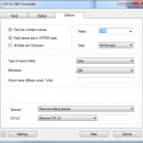 CSV to DBF Converter screenshot