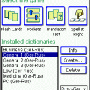 LingvoSoft FlashCards German <-> Russian for Pocket PC screenshot