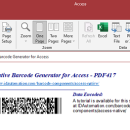 Access PDF417 Barcode Generator screenshot