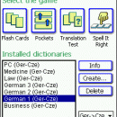 LingvoSoft FlashCards German <-> Czech for Pocket PC screenshot