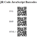 JavaScript QR Code Generator screenshot