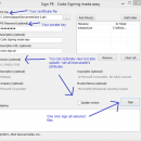 Sign PE screenshot