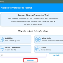 Aryson Zimbra Converter Tool screenshot