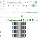 PrecisionID Interleaved 2 of 5 Fonts screenshot