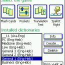 LingvoSoft FlashCards English <-> Hebrew for Pocket PC screenshot