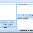 Check If Multiple YouTube Links Are Valid Software screenshot