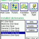 LingvoSoft FlashCards German <-> Spanish for Pocket PC screenshot