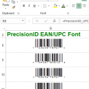 PrecisionID EAN UPC Fonts screenshot