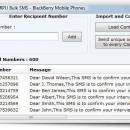 BlackBerry SMS Software screenshot