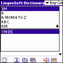 LingvoSoft Talking Dictionary English <-> Czech for Palm OS screenshot