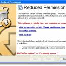 Reduced Permissions screenshot