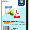 MSG Contacts to PDF Converter screenshot