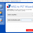 MSG to PST Wizard screenshot