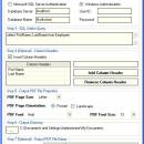 Advanced SQL To PDF Table Converter screenshot
