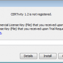 CERTivity KeyStores Manager screenshot