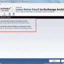 NSF to Exchange Archive Mailbox screenshot