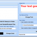 Stamp Multiple Videos With Text Software screenshot