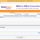 Datavare MSG to EMLX Converter screenshot