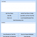 Extract URLs From Multiple Text Files Software screenshot