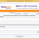 DataVare MSG to VCF Converter screenshot