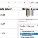 Interleaved 2 of 5 ITF Barcode Fonts screenshot