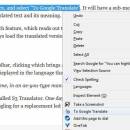 To Google Translate screenshot