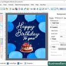 Windows Birthday Card Printing Software screenshot