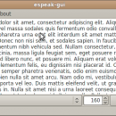 eSpeak screenshot