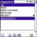 LingvoSoft Dictionary German <-> Spanish for Palm OS screenshot