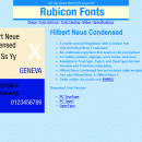 Hilbert Neue Condensed Font TT screenshot