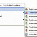 Templates for Secretary Helpdesk texts screenshot