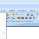 Classic Style Menus for Word 2007 screenshot