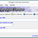 Blogger Sitemap Generator screenshot