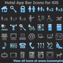 Hotel App Tab Bar Icons for iOS screenshot