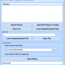 Add MP3 Files To Multiple AVI Files Software screenshot