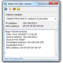 Wake-On-LAN Listener screenshot