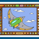 Coloring Book 12: Airplanes screenshot