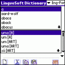 LingvoSoft Dictionary English <-> Portuguese for Palm OS screenshot