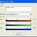 MSN Font Color Editor screenshot