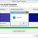 Convert Contacts .msg to .vcf screenshot