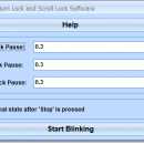 Blink Caps Lock, Num Lock and Scroll Lock Software screenshot