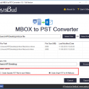 SysBud MBOX to PST Converter screenshot