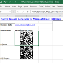 Excel QR Code Barcode Generator screenshot
