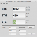 Asset to Gain Calculator screenshot