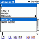 LingvoSoft Talking Dictionary English <-> German for Palm OS screenshot