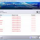 Password Decryptor for Myspace screenshot