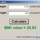 BMI Calculator screenshot